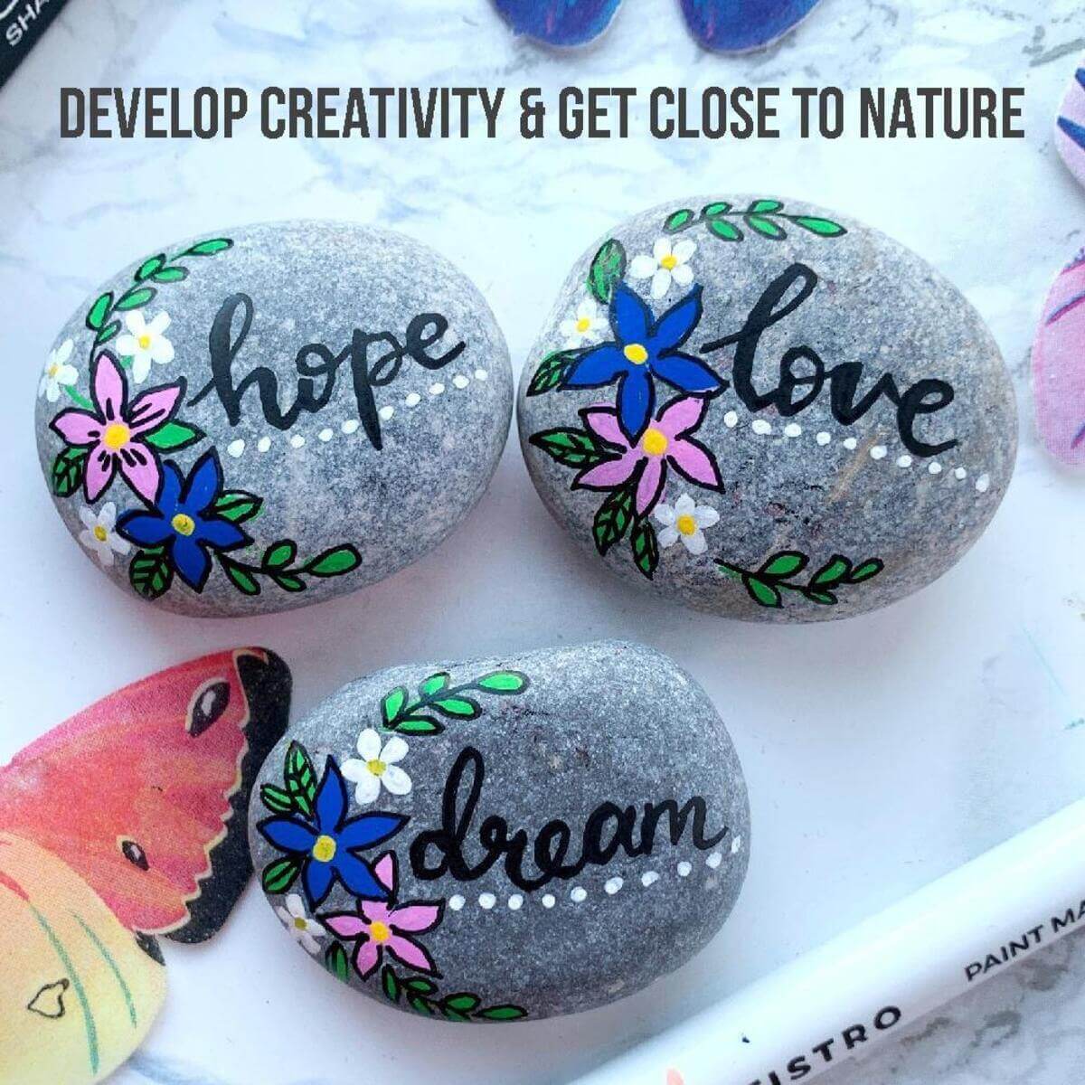 develop creativity & get close to nature with artistro rocks