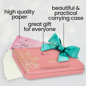 benefits: high quality paper, practical carrying case, great gift for everyone