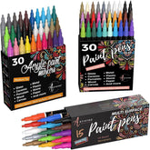 bundle 60 acrylic+15 oil based paint pens