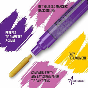 compatible with any artistro medium tip paint pens